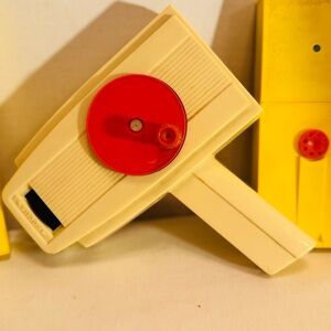 Vintage Fisher-Price Movie Viewer and 3 Movie Reels - Sesame Street Mickey Mouse
